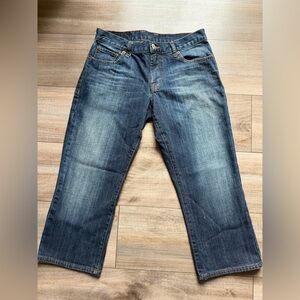 Lucky Brand women  ankle crop jeans Dark Blue Relaxed Jeans